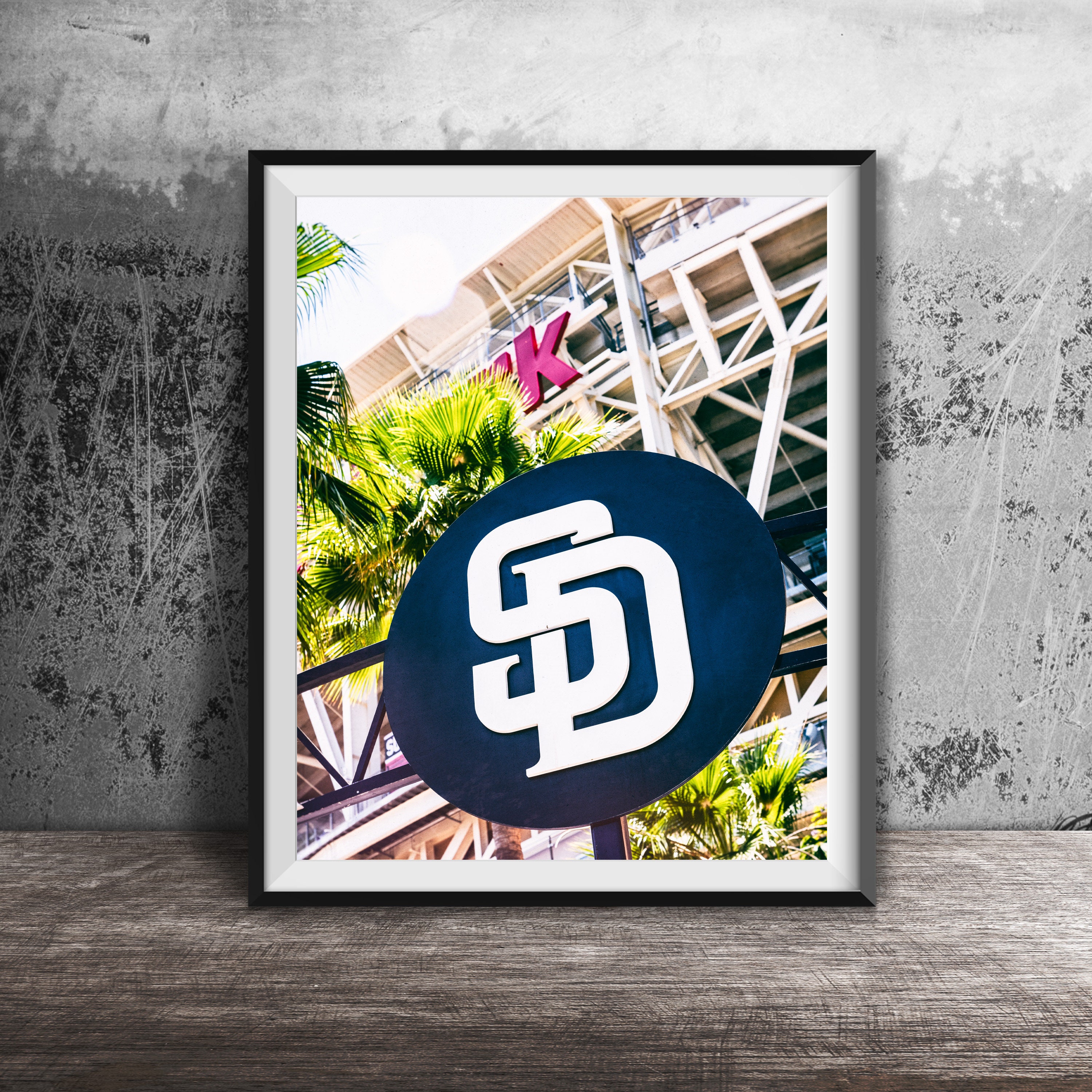 San Diego Padres Art Print San Diego Baseball Stadium Sign 
