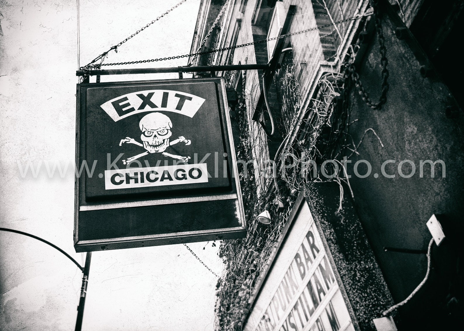 Exit Chicago Wall Art Chicago Bar Sign Photography Etsy