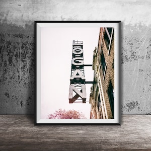 The Logan Theatre - Logan Square, Chicago - ingelijste Chicago Street-fotografieafdruk
