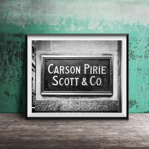 Carson Pirie Scott and Company Sign Chicago Photography Print Vintage Sign Photo Carson s Department Store Etsy Canada