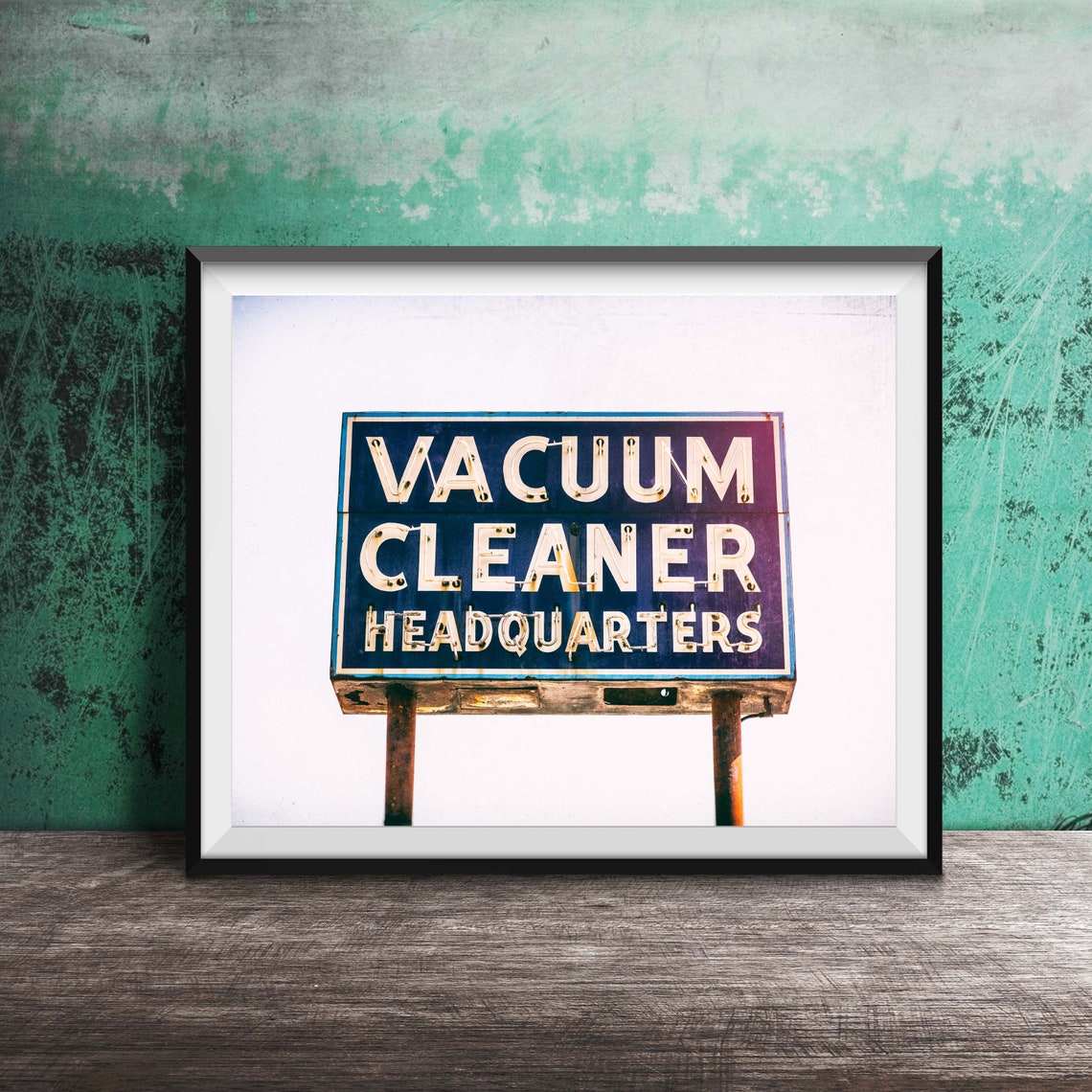 Vacuum Cleaner Headquarters Vintage Sign Art Photography Etsy
