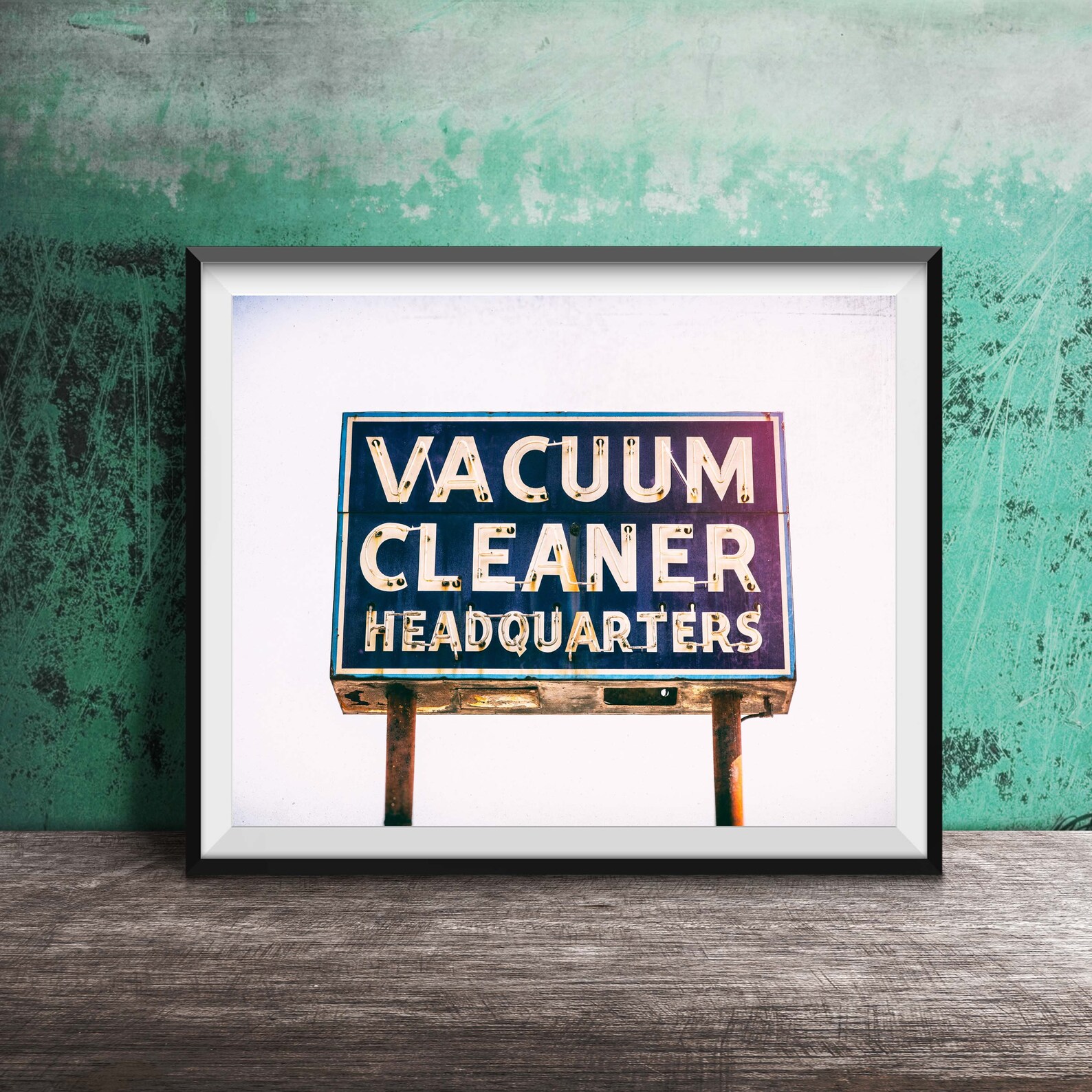 Vacuum Cleaner Headquarters Vintage Sign Art Photography Etsy