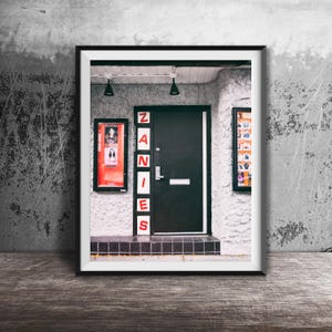 ZANIES, OLD TOWN, Chicago - Unframed Photography Print - Comedy Club, Restaurant Bar Door Photograph