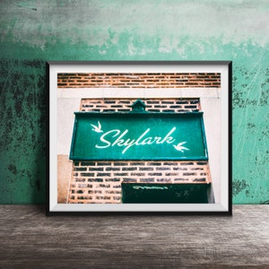 Skylark - Pilsen, Chicago - Unframed Photography Print - Chicago Wall Art - Chicago Dive Bar Sign