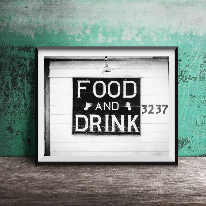 FOOD and Drink, Bear Paw Wall Art Unframed Photography Print Restaurant, Kitchen, Dive Bar Sign Food Cocktails image 3