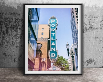 PORTLAND THEATRE, Portland Wall Art - Unframed Photography Print - Downtown Portland, Oregon - Arlene Schnitzer Concert Hall