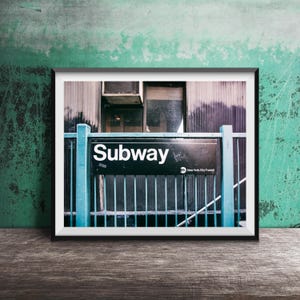 NYC SUBWAY, New York City - Oinramad fotografi - Manhattan Subway-skyltar