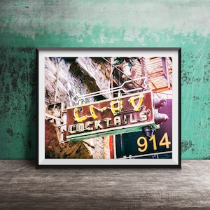 San Francisco Bar Photography Print - Li-Po Lounge, Lipo Bar, Chinatown, San Francisco Wall Art - Unframed California Neon Sign Print