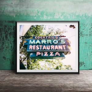 Saugatuck, Michigan Photography Print - Original Wall Art Photo - Modern Photography - Unframed Photo Print - Marro&#39;s Restaurant, Pizza