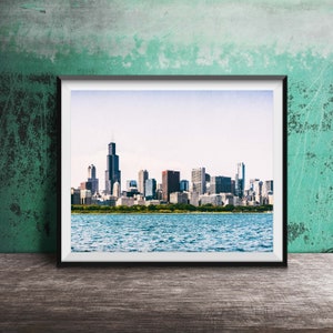 CHICAGO SKYLINE - Unframed Photography Print - Chicago Photography Print, Lake Michigan Skyline