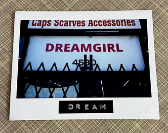 DREAMGIRL - Limited Edition Original Instant Film #1/1 - Unframed/Ready-to-Frame - Uptown, Chicago Instax Film Photography