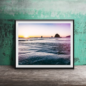 CANNON BEACH, OREGON Wall Art - Unframed Photography Print - Haystack Rock, Pacific Northwest, Oregon Coast