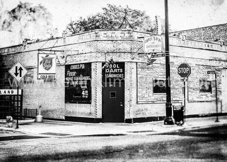 Carol's Pub Uptown, Chicago Unframed Photography Print Chicago Wall Art Chicago Country Bar image 4