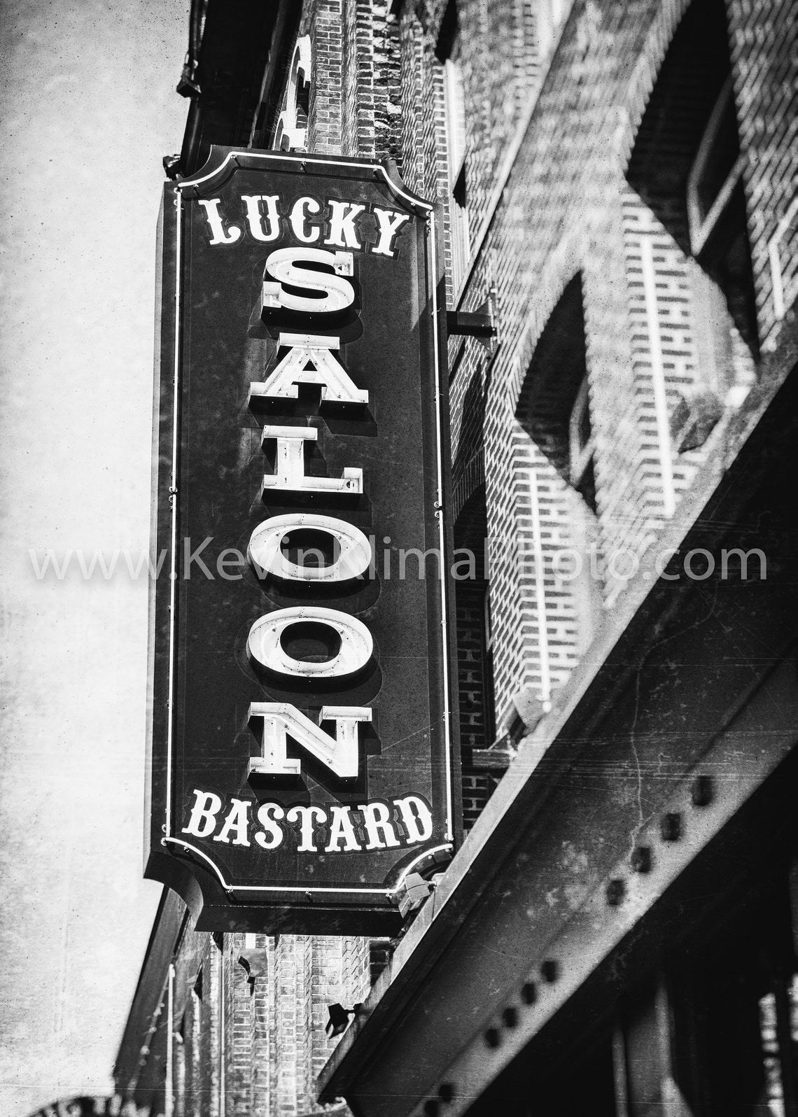 LUCKY BASTARD SALOON Nashville Bar Neon Sign Photography Etsy