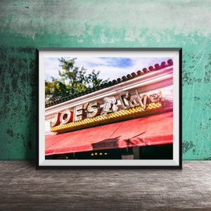 Santa Barbara Photography, Joe&#39;s Cafe - Unframed Art Photography Print - Santa Barbara, California Photography Print