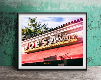 Santa Barbara Fotografie, Joes Cafe - Ungerahmt Kunstfotografie Druck - Santa Barbara, Kalifornien Fotografie Druck