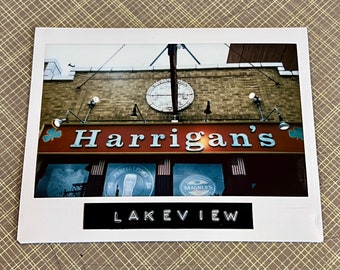 HARRIGAN'S, Chicago - Limited Edition Original Instant Film #1/1 - Unframed/Ready-to-Frame - Instax Film Photography - Irish Pub Bar Sign