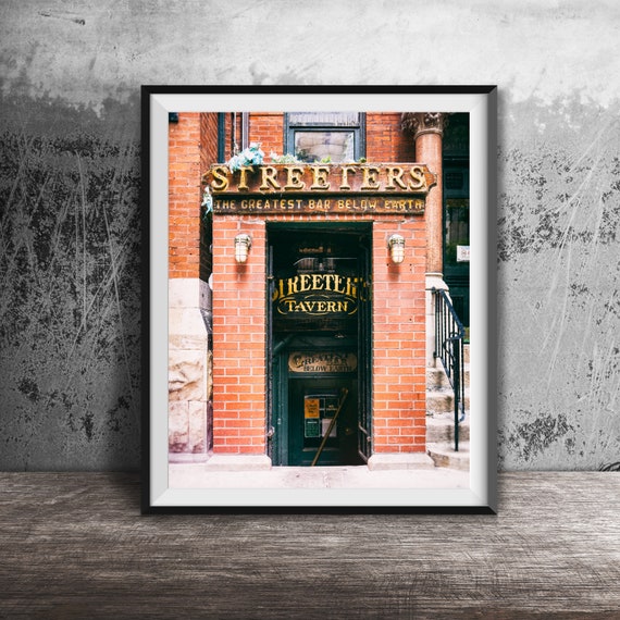 Streeters Tavern, Chicago Wall Art - Chicago Bar Sign - Unframed
