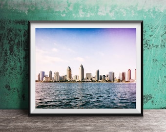 HORIZONTE DE SAN DIEGO - Impresión fotográfica sin marco - Sur de California