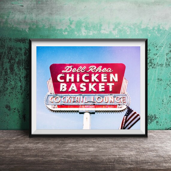 Dell Rhea Chicken Basket Rt 66 Wall Art Chicago / - Etsy Dell Rhea Chicken Basket Rt 66 Wall Art Chicago / - Etsy