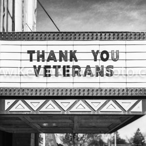 THANK YOU VETERANS - Unframed Photography Print - Modern Wall Art - Sign Photo - V.F.W. Veteran's Foreign War image 4