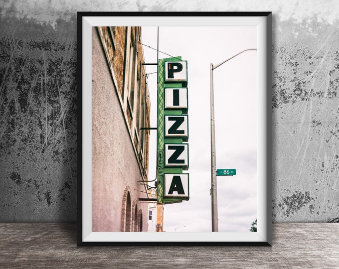 PIZZA - Unframed Photography Print - Kitchen Decor, Italian Restaurant Art - Fine Art Print