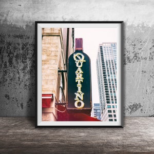 Chicago Restaurant Wall Art - Quartino - Unframed Chicago Sign Photography - River North, Chicago
