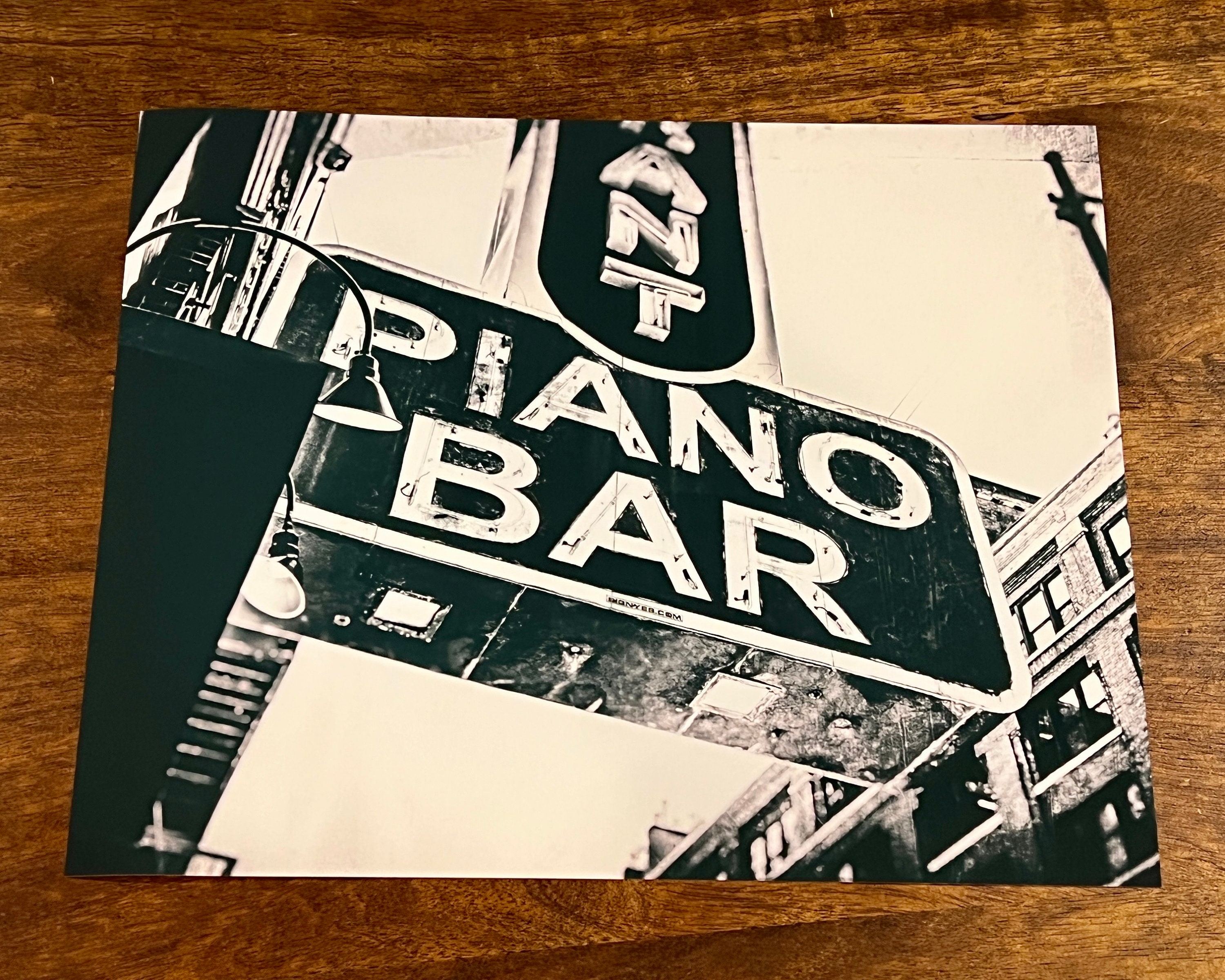 PIANO BAR Unframed Photography Print Home Wall Decor - Etsy