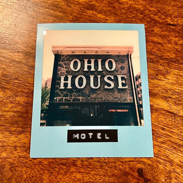 OHIO HOUSE MOTEL, Chicago - Limited Edition Original Polaroid Instant Film Print #1/1 - Framed or Unframed/Ready-to-Frame - River North, Chi