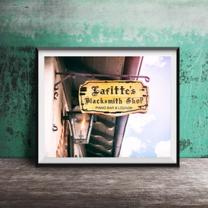 Lafitte's Blacksmith Shop, New Orleans Wall Art - NOLA Sign Photography - Unframed Print - French Quarter, New Orleans Bar Photography