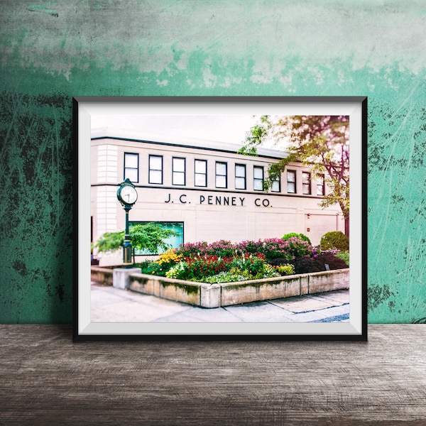 JC PENNEY CO. Department Store Photography - Wall Art Photo - Unframed Sign Print - Petoskey, Michigan