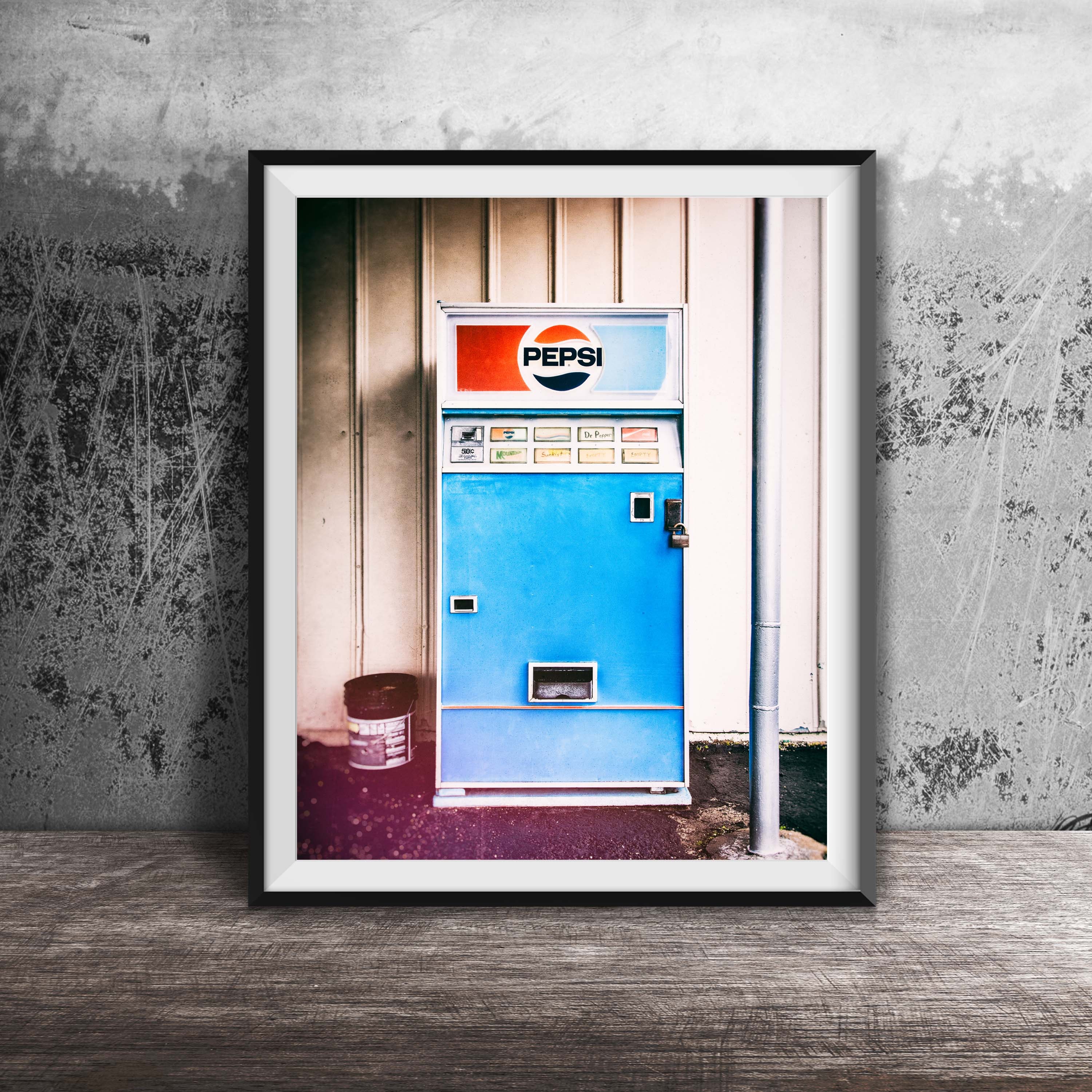 Vintage Pepsi Vending Machine Kitchen Art Sign Print Art Etsy