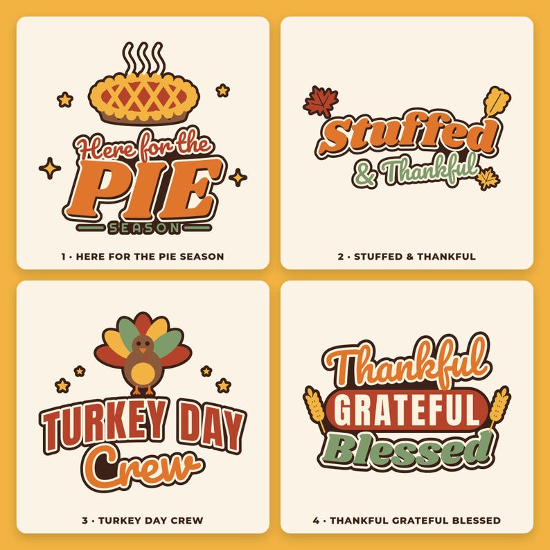 Leaf Design Dxf File Thanksgiving SVG Bundle, Retro Turkey Day Shirt Designs, PNG DXF Files ...