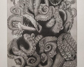 Azathoth | Original Print Inspired by H. P. Lovecraft