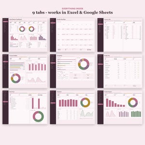 Planificador de comidas y lista de la compra en formato de hoja de cálculo / Planificador semanal de comidas y control del presupuesto de la compra / Excel y Google Sheets imagen 10