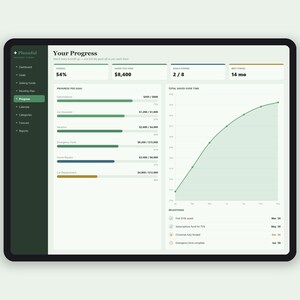 The Money Reset Kit | Budget, Debt Payoff, Savings and Net Worth Spreadsheet Bundle | Google Sheets and Excel | 4 Finance Templates image 7