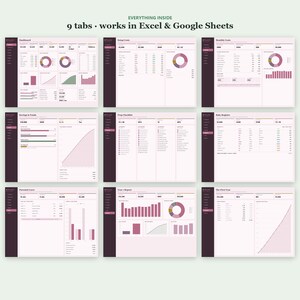 Baby Planer und Checkliste für neue Eltern | Baby-Einkaufsliste und Register Haushalt | Excel & Google Sheets Bild 10