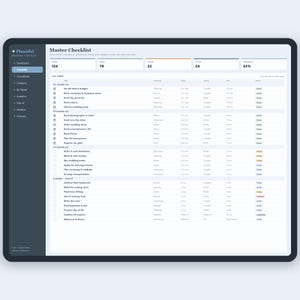 Hoja de cálculo con lista de tareas para la planificación de la boda, lista de tareas pendientes para la cuenta regresiva de 12 meses para Google Sheets y Excel, lista de verificación editable para la novia. imagen 3