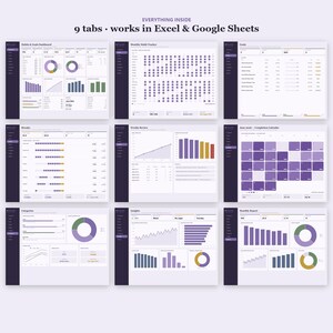 Habit Tracker Tabelle | tägliche Gewohnheit und Ziel-Tracker | Streifen-, Routine- und Tor-Planer | Excel & Google Sheets Bild 10