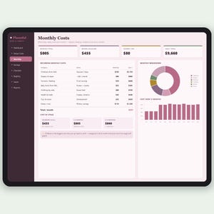 Baby Planer und Checkliste für neue Eltern | Baby-Einkaufsliste und Register Haushalt | Excel & Google Sheets Bild 3