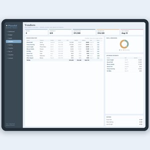 Ultieme bruiloftplannerbundel voor Google Spreadsheets en Excel, budget, gastenlijst, stoelindeling, tijdlijn en spreadsheetset checklist afbeelding 5