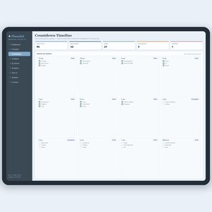 Hoja de cálculo con lista de tareas para la planificación de la boda, lista de tareas pendientes para la cuenta regresiva de 12 meses para Google Sheets y Excel, lista de verificación editable para la novia. imagen 4