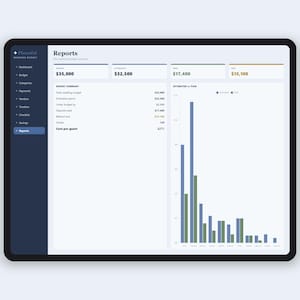 Foglio di calcolo per la pianificazione del budget del matrimonio / Strumento di monitoraggio del budget del matrimonio con pagamenti e acconti ai fornitori / Modificabile per Fogli Google ed Excel immagine 9