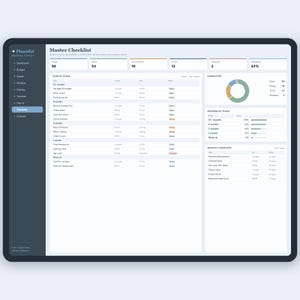 Plantilla todo en uno para planificar bodas: hoja de cálculo, control de presupuesto para Google Sheets y Excel, lista de invitados, plano de mesas y confirmación de asistencia. imagen 9