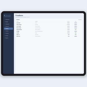 Foglio di calcolo per la pianificazione del budget del matrimonio / Strumento di monitoraggio del budget del matrimonio con pagamenti e acconti ai fornitori / Modificabile per Fogli Google ed Excel immagine 5