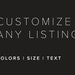 see more listings in the Custom Size or Color section