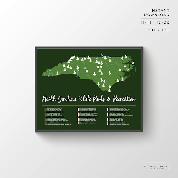 Printable Nc State Park Map Etsy UK printable-nc-state-park-map-etsy-uk