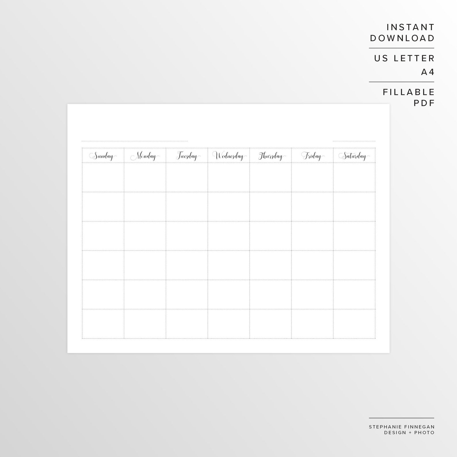 Blank Calendar Template Printable Calendar Calendar Template Blank ...