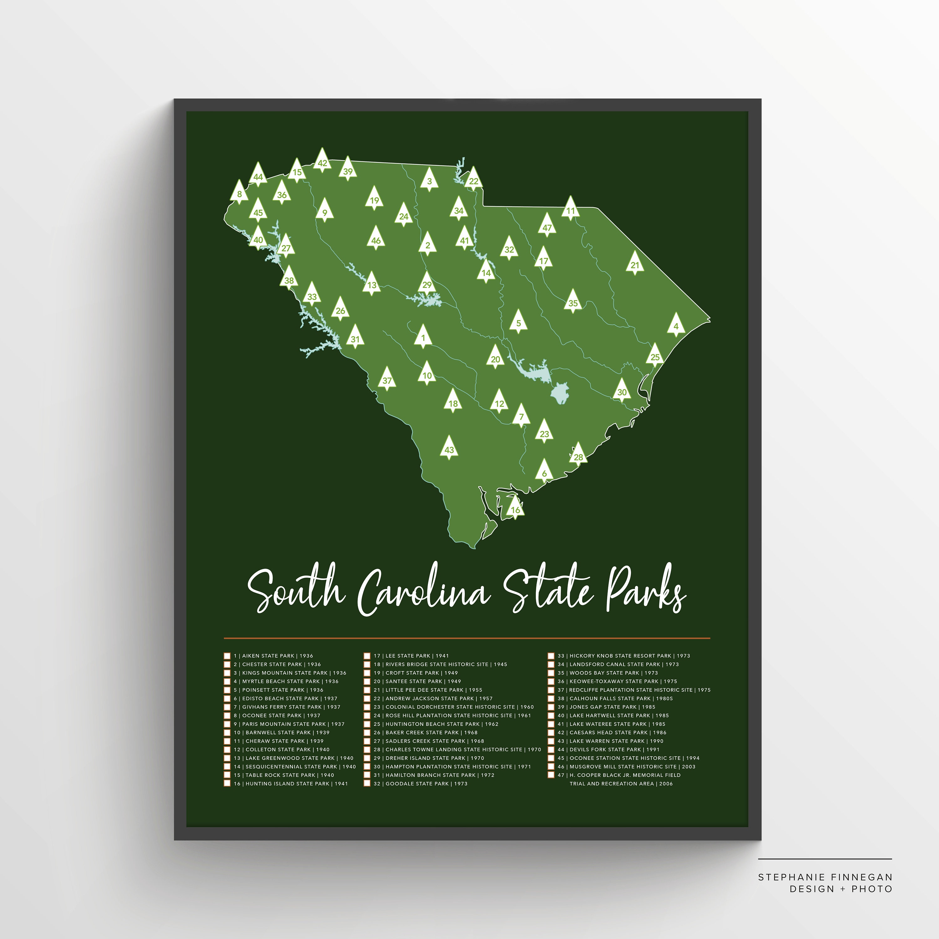 SC State Parks Map Printable Map South Carolina Parks South Carolina SC