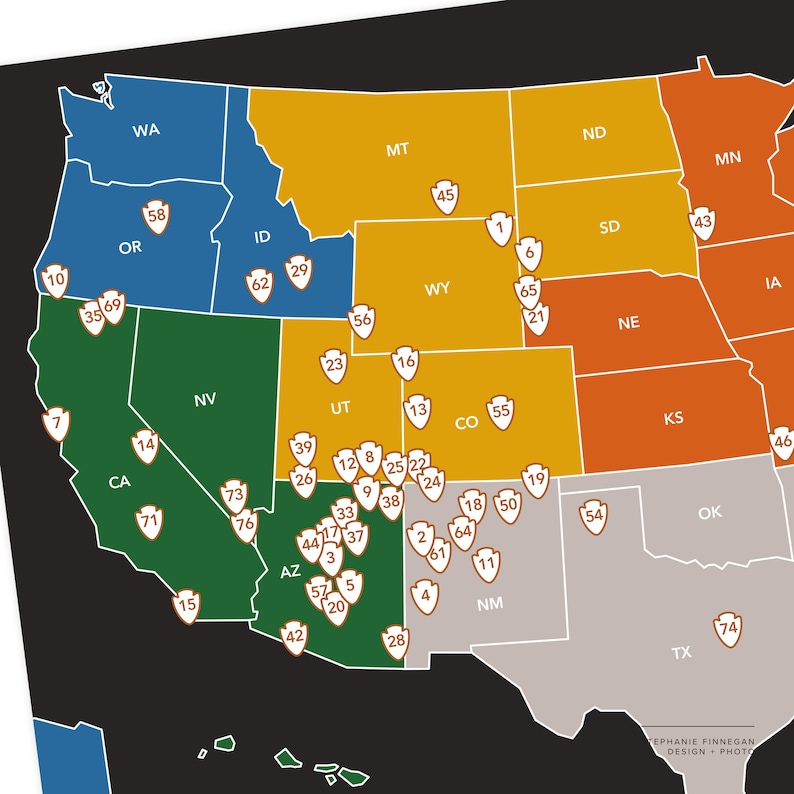 National Monuments Map | Printable Map | US National Monuments